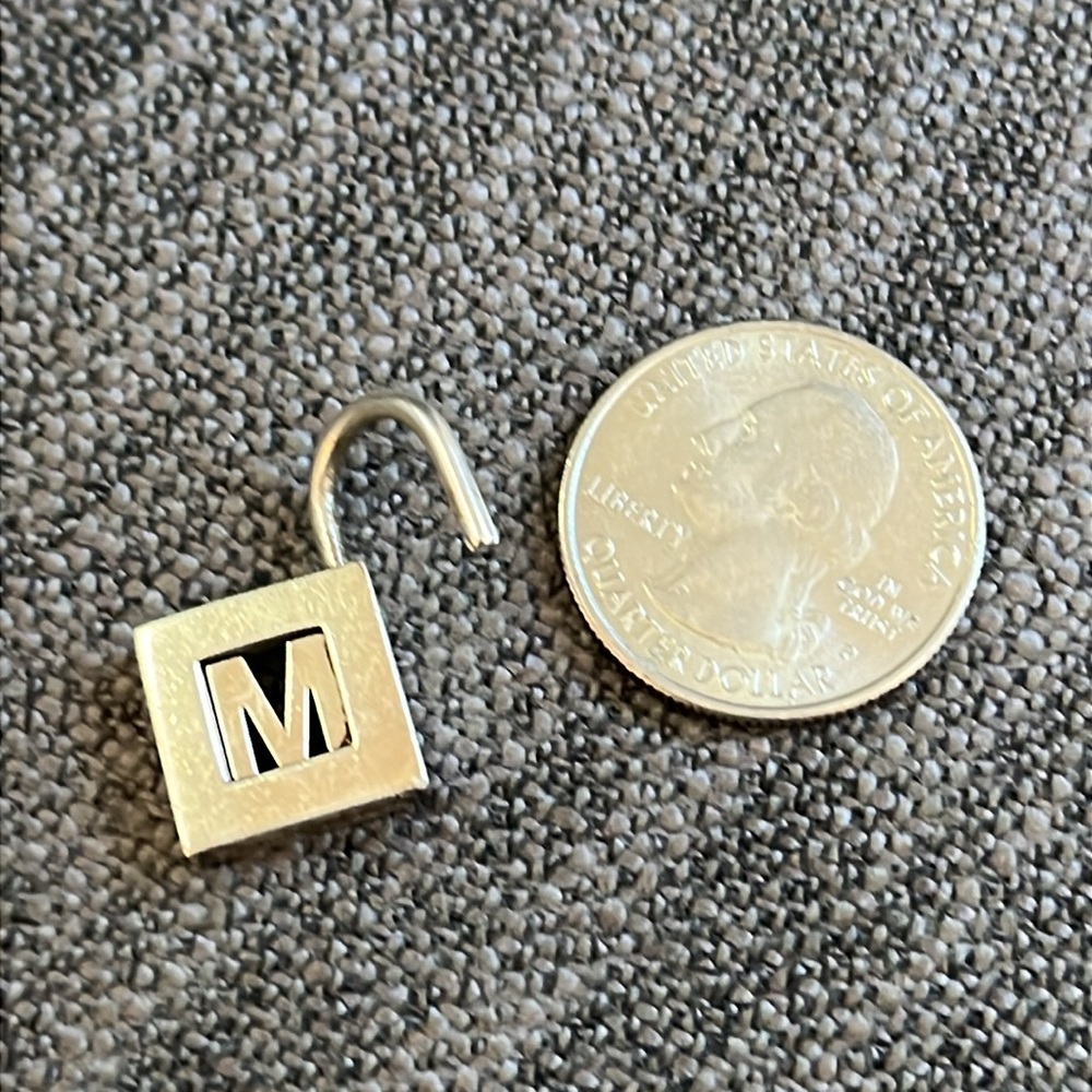 Tiffany & Co. Sterling Silver Padlock “M” - Picture 5 of 6